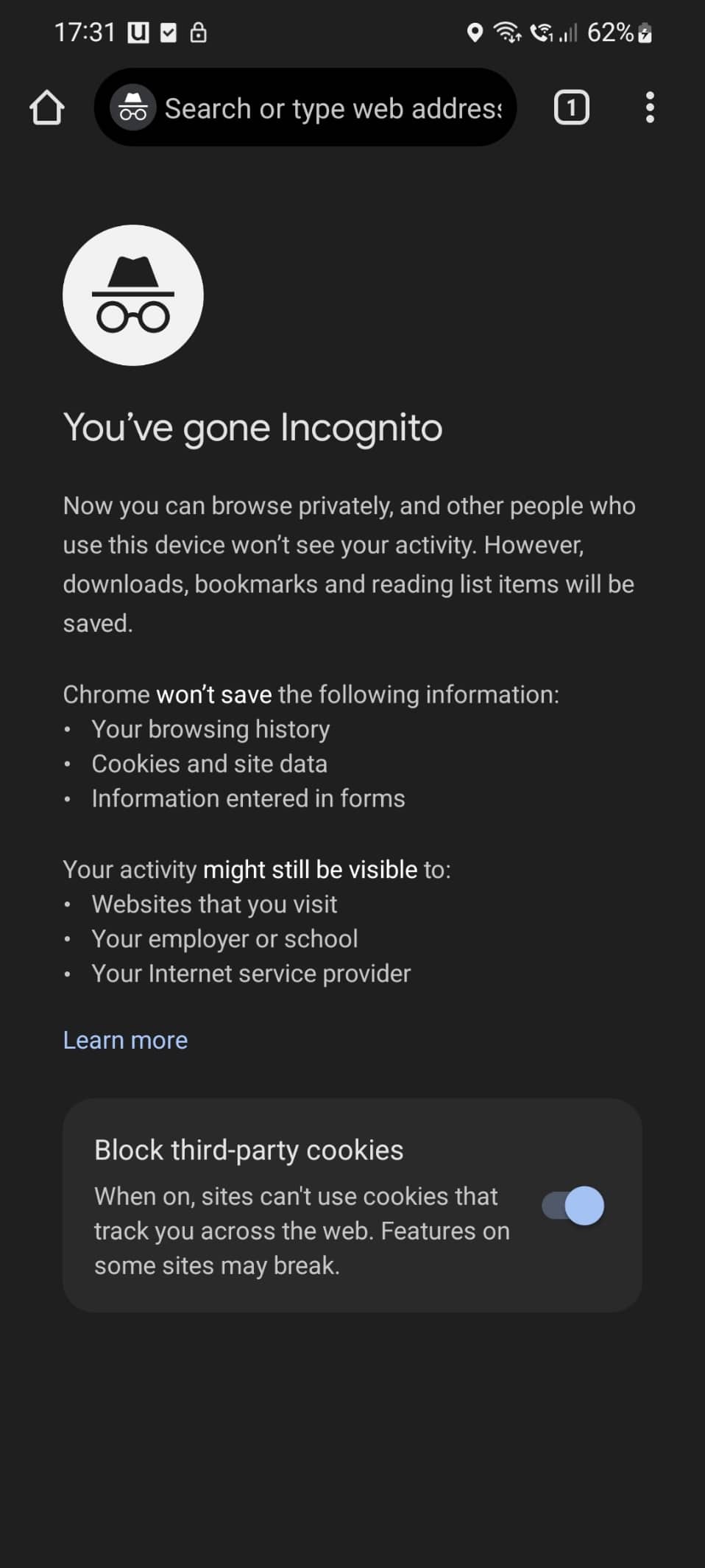 modo incógnito google chrome
