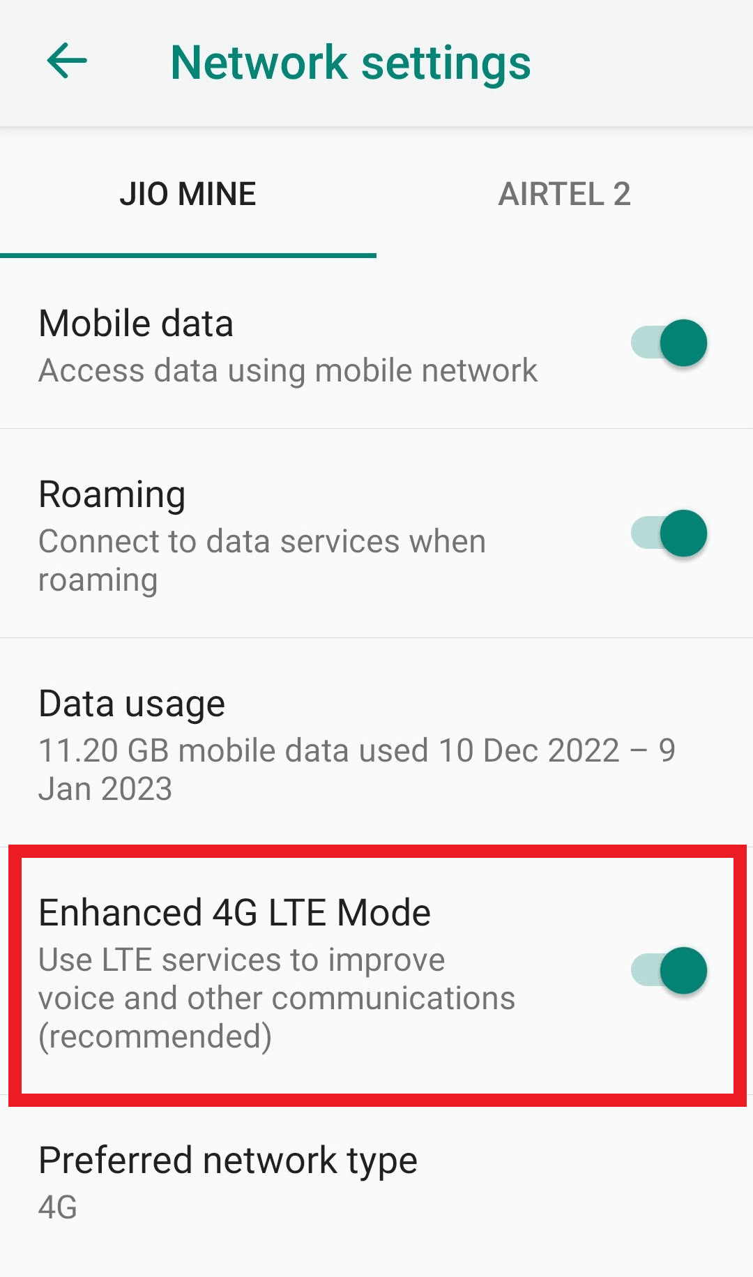 activar el modo 4g lte mejorado.  ¿Qué es VoLTE y los beneficios de usar VoLTE?