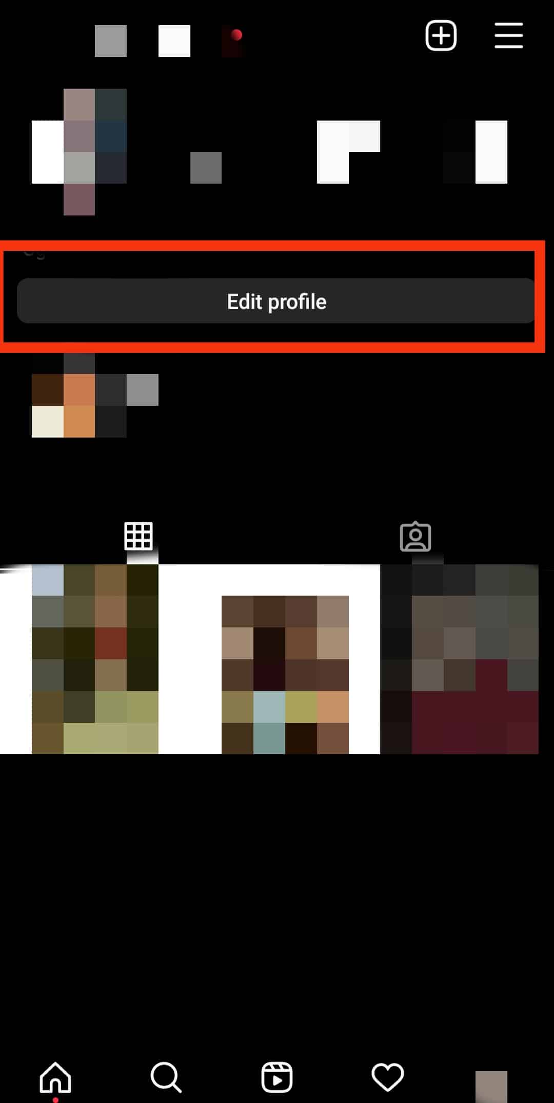 Toca Editar perfil.  | 