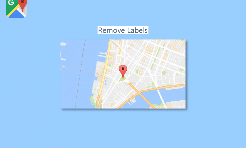Cómo quitar etiquetas de la vista de mapa de Google Maps
