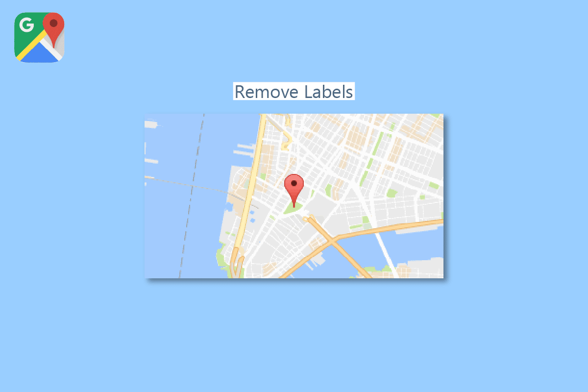 Cómo quitar etiquetas de la vista de mapa de Google Maps