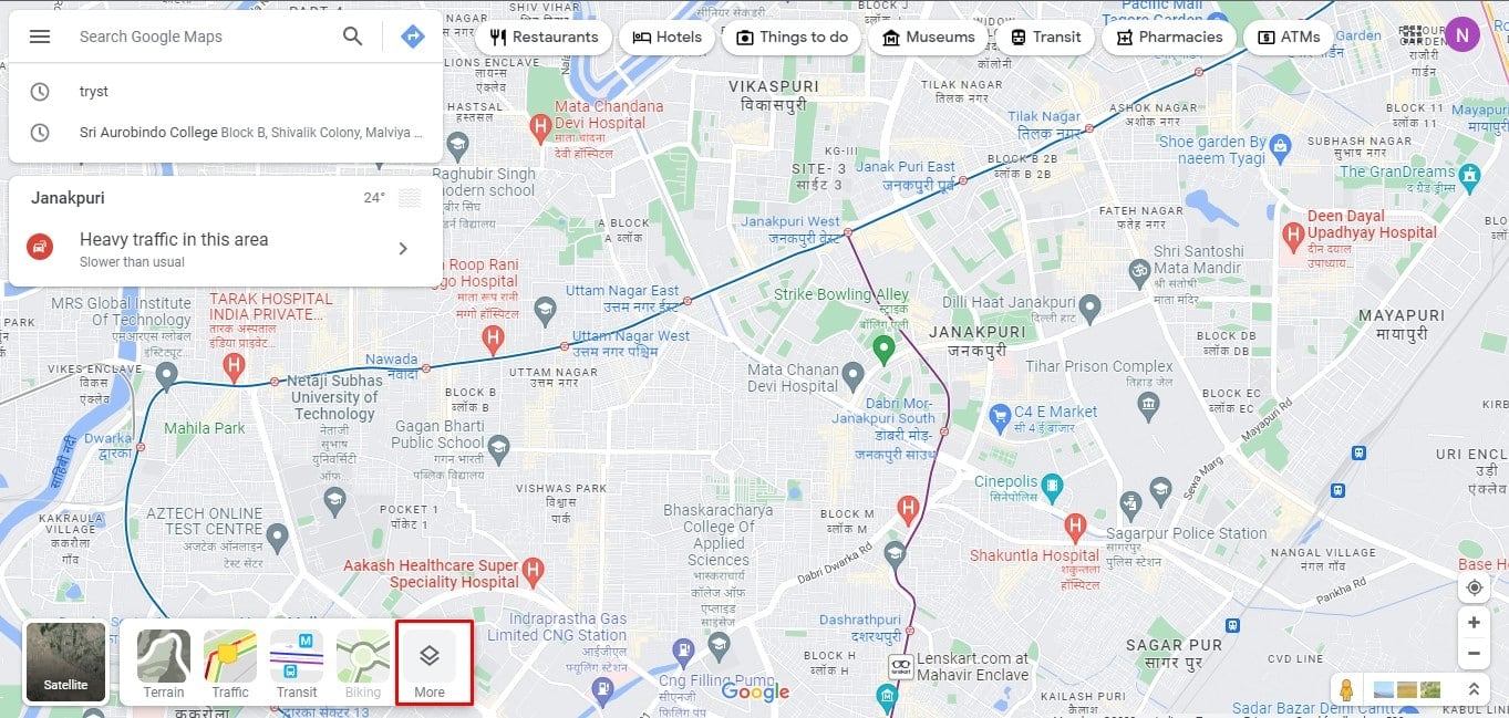 Más opciones Mapa de Google. Cómo quitar etiquetas de la vista de mapa de Google Maps