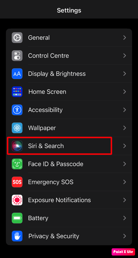 toca siri y busca | cómo restablecer Siri en el iPhone 12