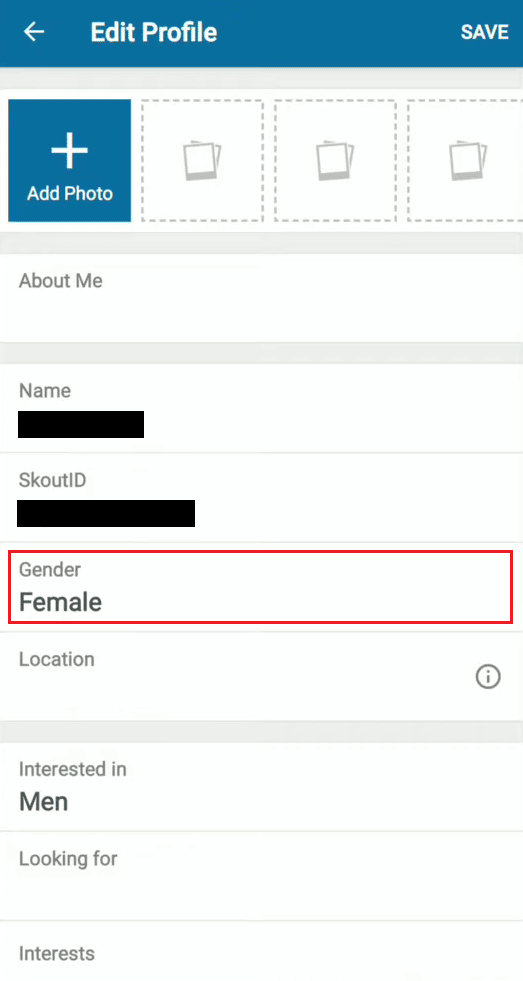 Toca la opción Género