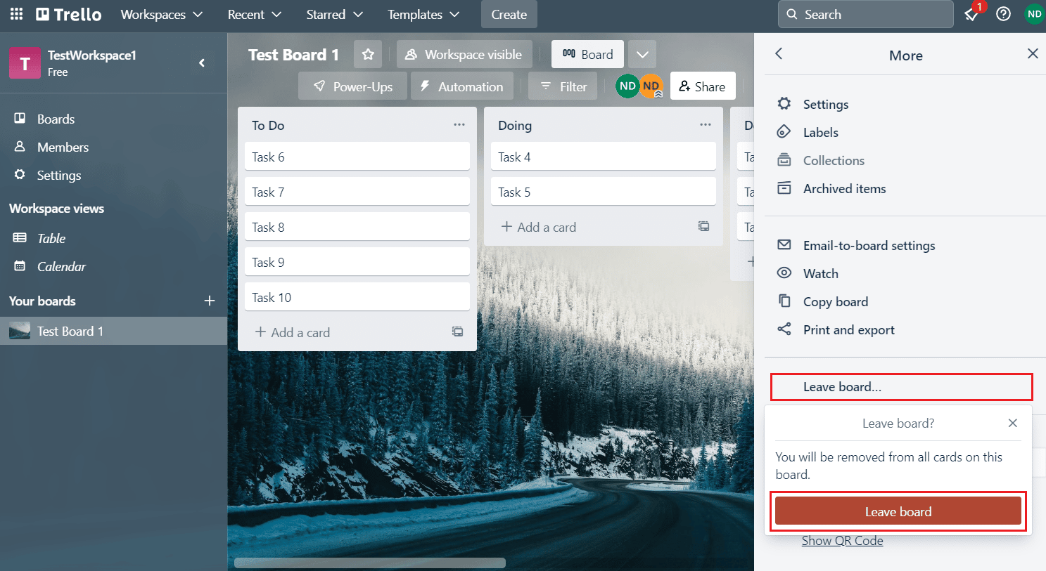 Salir del tablero... - Salir del tablero | ¿Se puede eliminar el tablero de Trello?