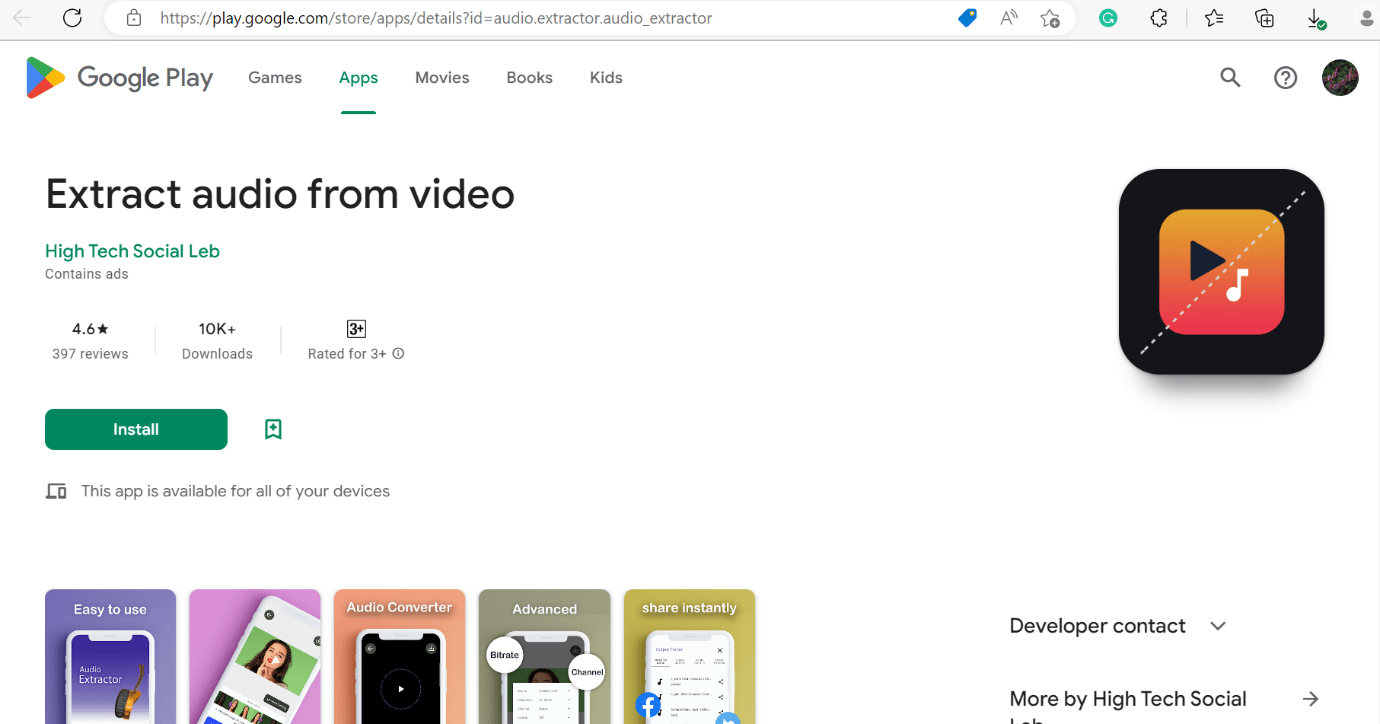 Extraer audio de video. Cómo extraer audio de video en Android