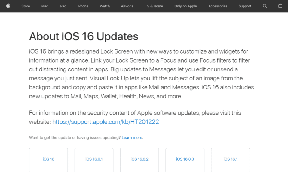 iOS 16.3 destacado