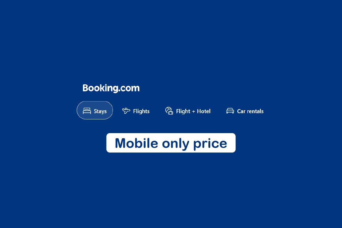 ¿Qué significa el precio solo móvil en Booking.com?