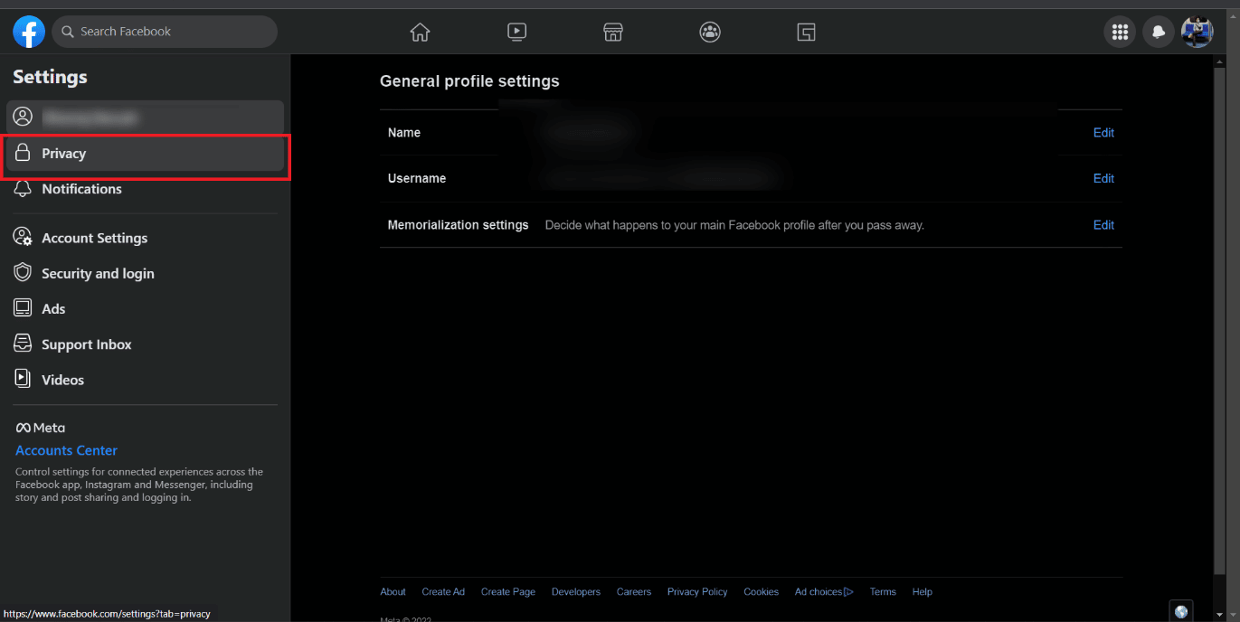 haga clic en Privacidad |  ¿Cómo puedo ver seguidores ocultos en Facebook?
