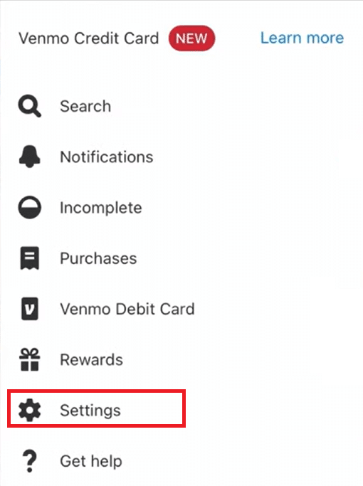 Toque en Configuración |