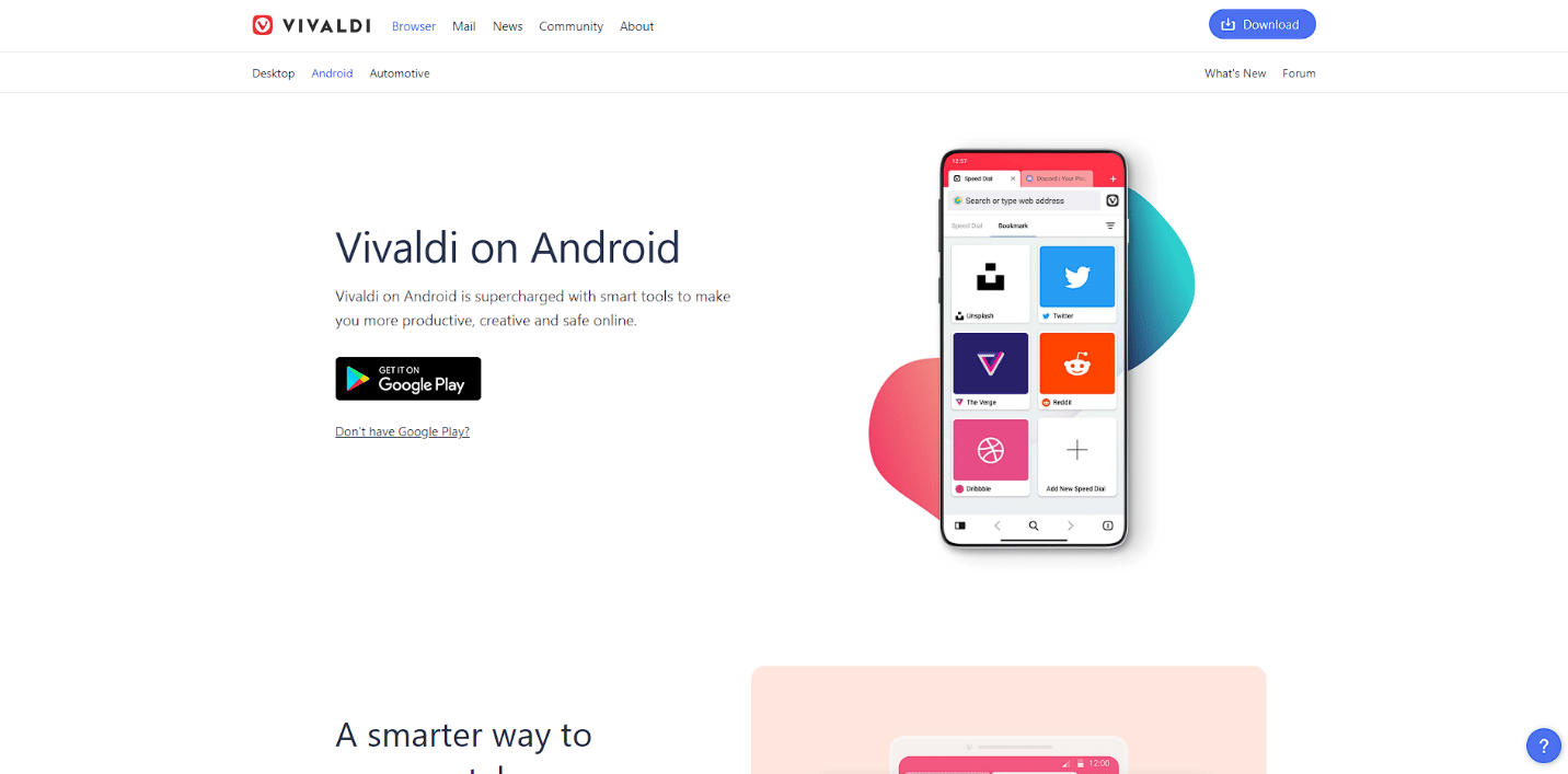 Navegador Vivaldi para TV.  14 Mejor navegador para Android TV