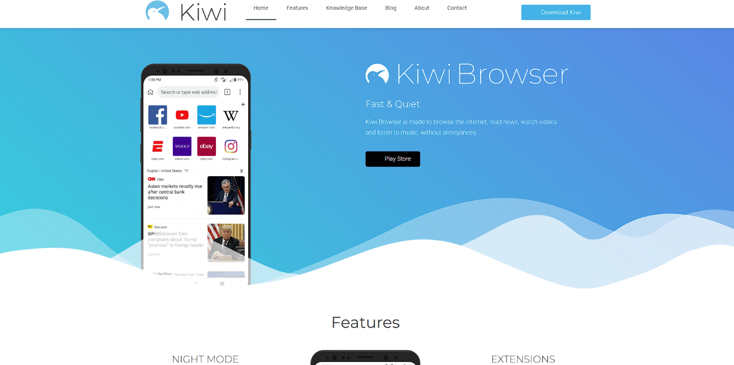 Navegador Kiwi oficial