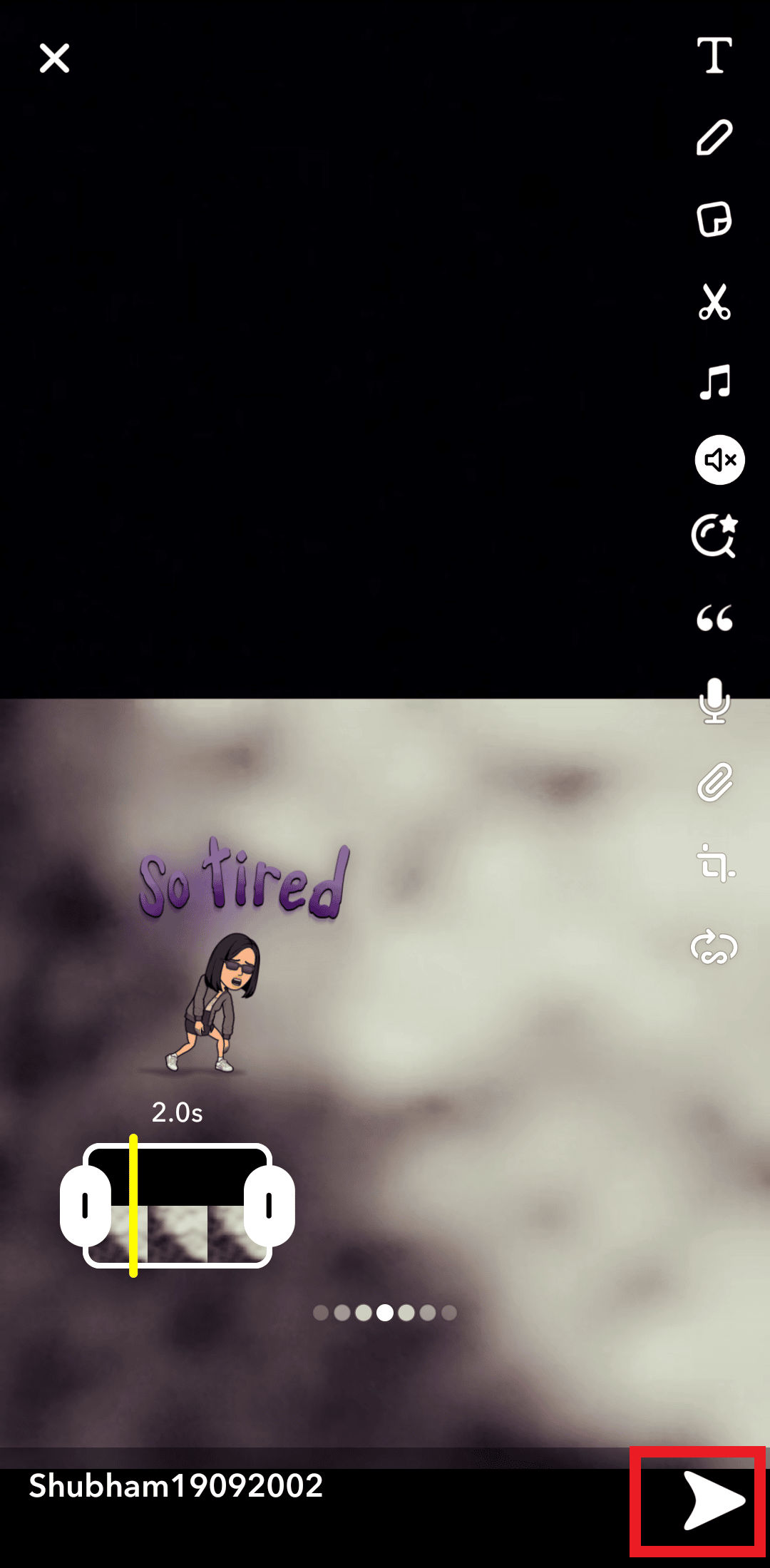 Toca el icono de compartir