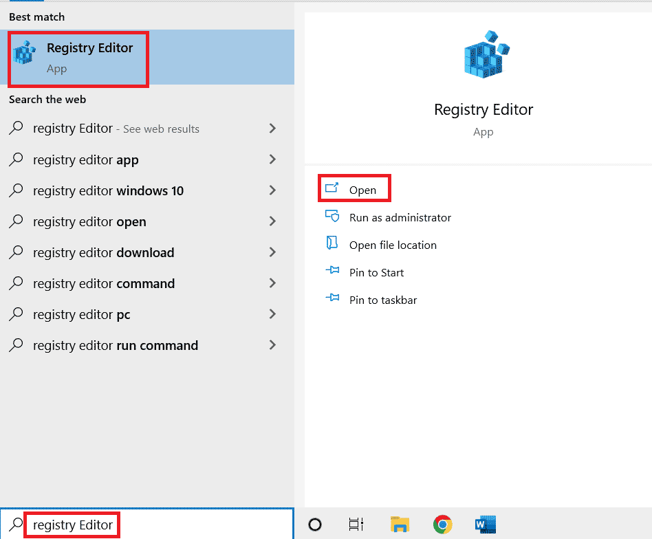 Abrir el Editor del Registro