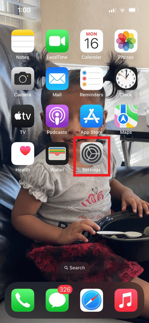 Abra Configuración en su iPhone.