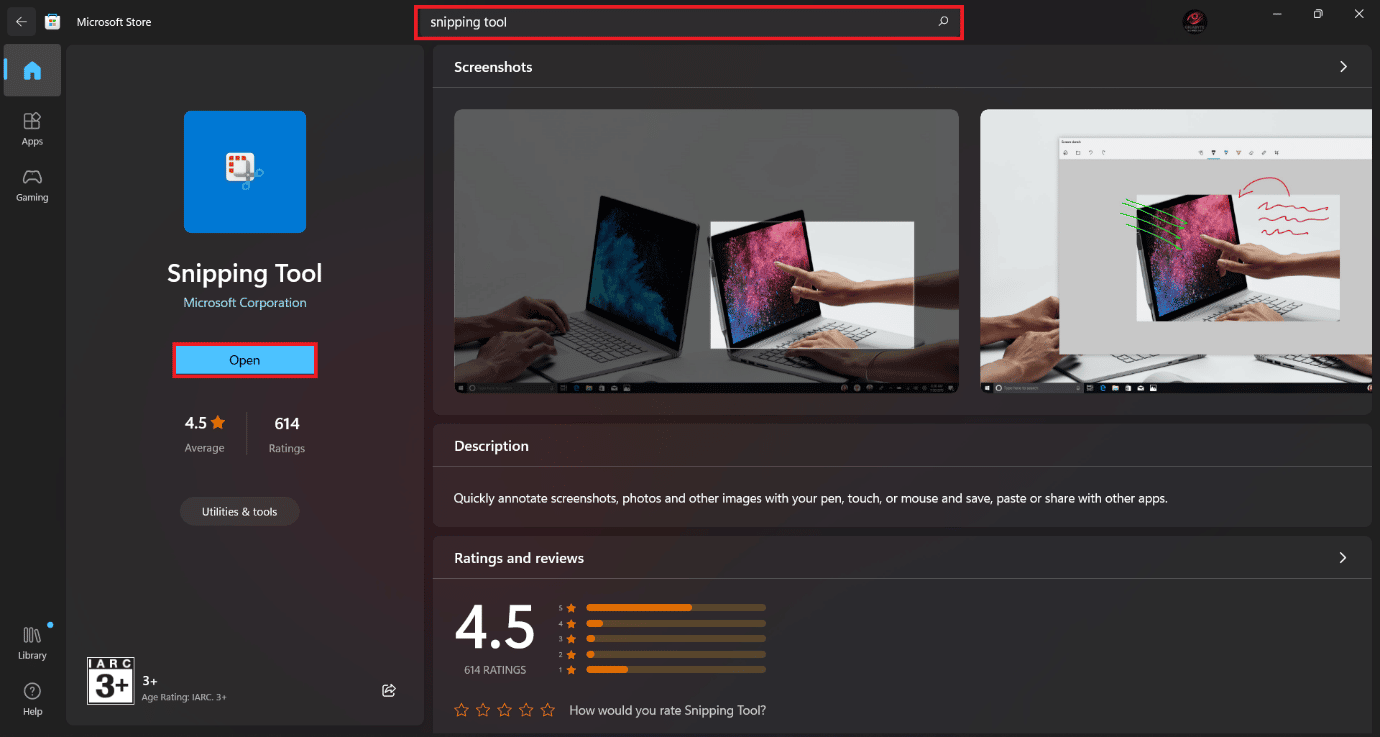 herramienta de recorte.  9 formas de arreglar Snip y Sketch que no funcionan en Windows 10 y 11
