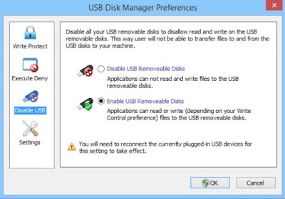 Administrador de discos USB