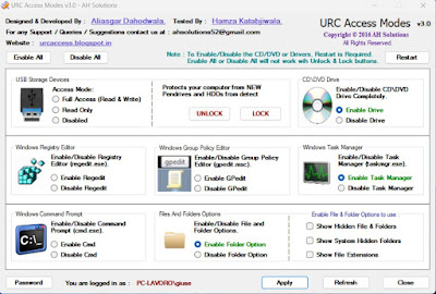 MODOS DE ACCESO URC