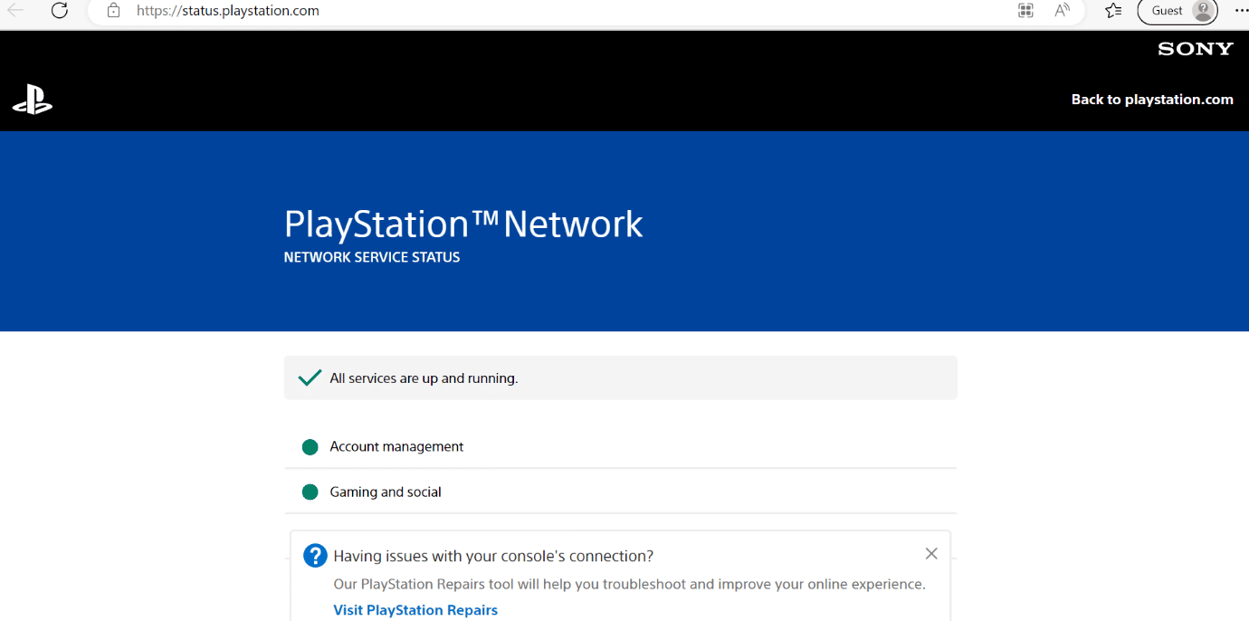 estado del servidor psn. Corrige el código de error WS-43709-3 en PS4