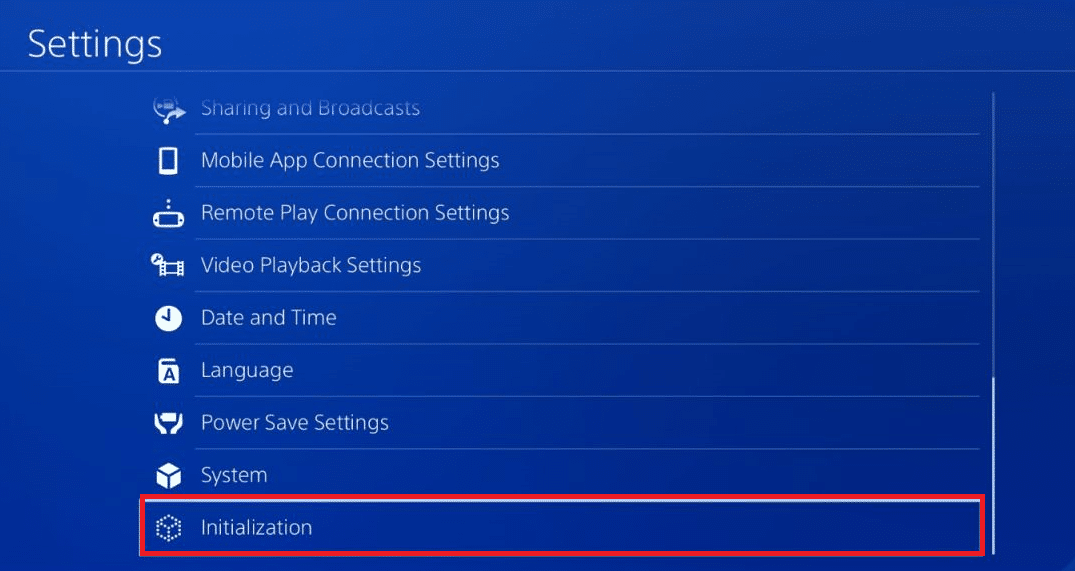 inicialización en ps4. Corrige el código de error WS-43709-3 en PS4