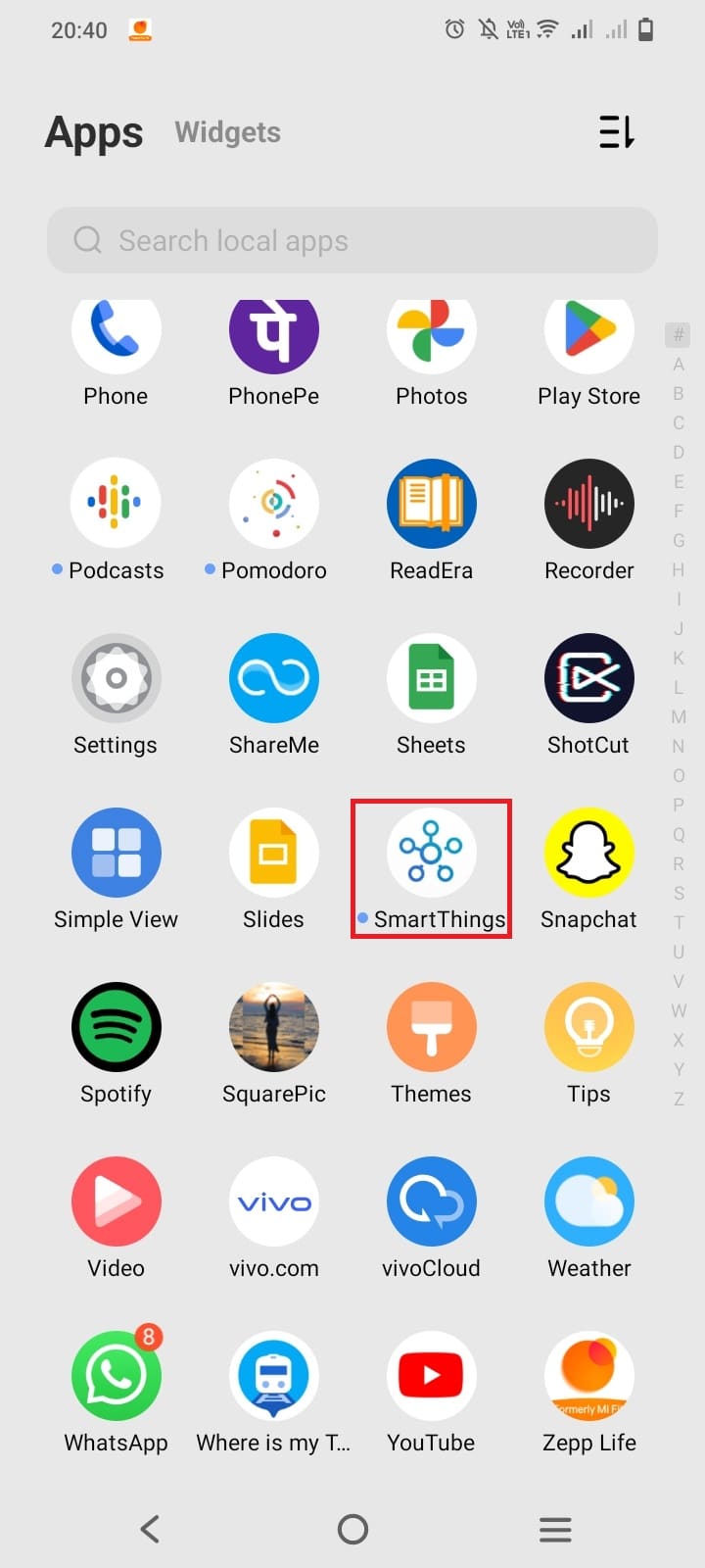 Una vez que se instala la aplicación, tóquela para abrirla. 