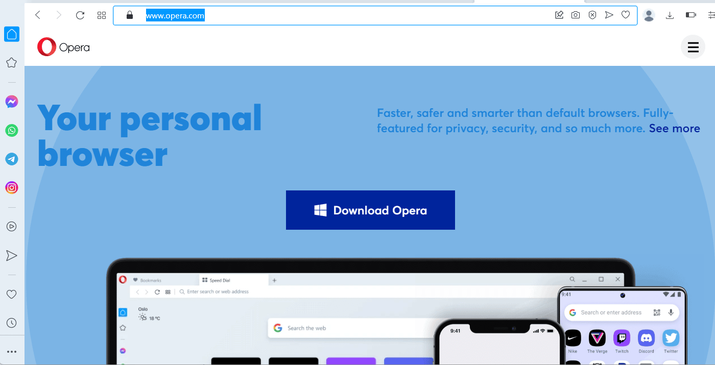 Cambiar a un navegador diferente