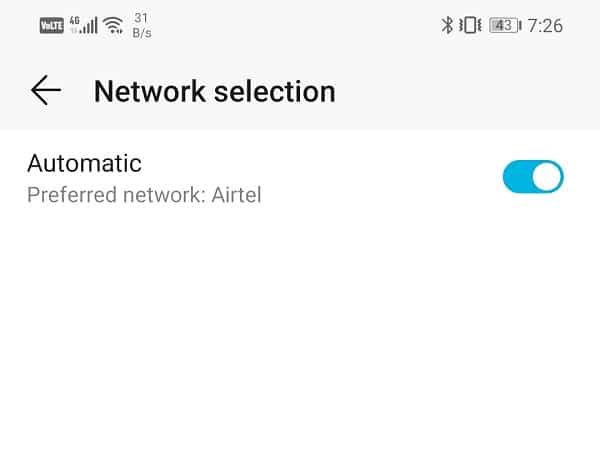 Desactive el interruptor junto a la opción Automático. solucionar problemas de sonido de Amazon Prime