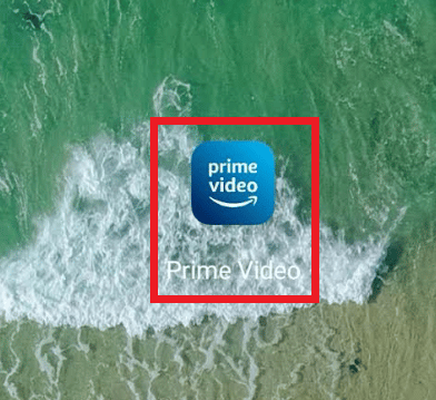 Ve a tu pantalla de inicio y busca la aplicación. solucionar problemas de sonido de Amazon Prime