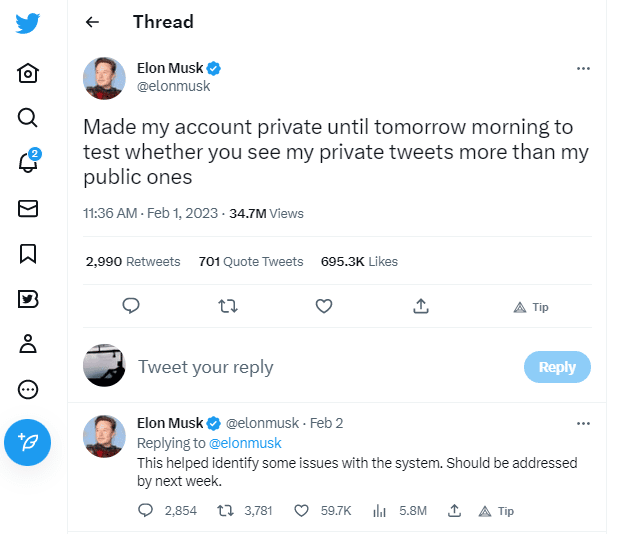 El tuit de Elon Musk