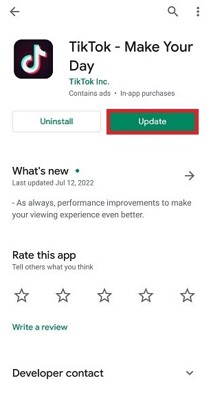 toca actualizar |  no puedo cambiar la foto de perfil en tiktok