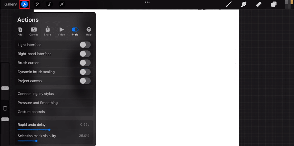 procrear ajustes. Cómo usar Cuentagotas en Procreate