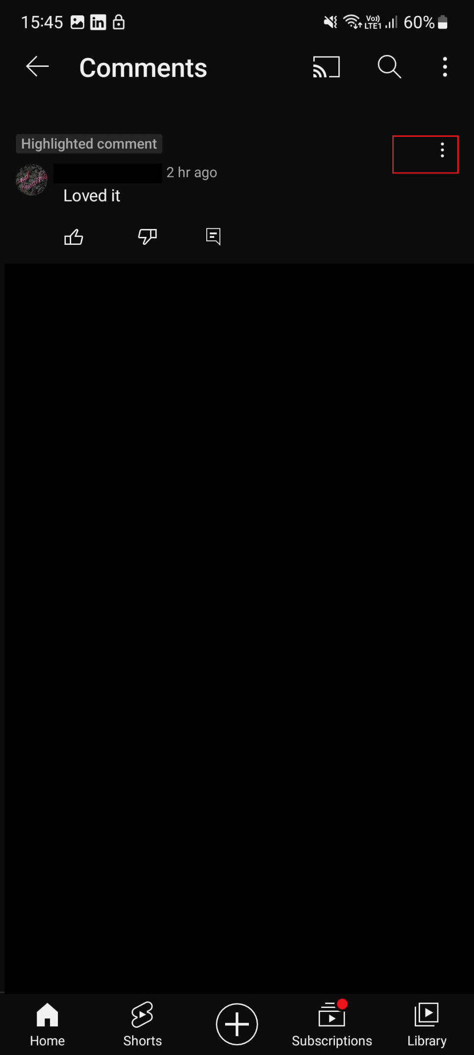 icono de tres puntos youtube s21