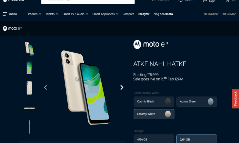 Moto E13 se lanzará en India