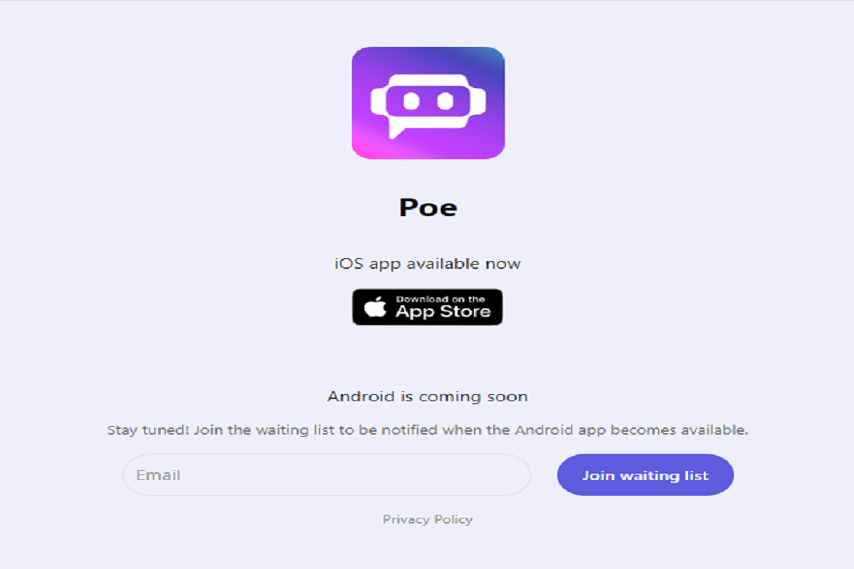 Quora abre su nueva aplicación de IA chatbot Poe