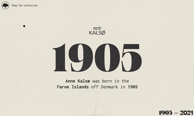 ejemplo de diseño de sitio web vintage: kalso
