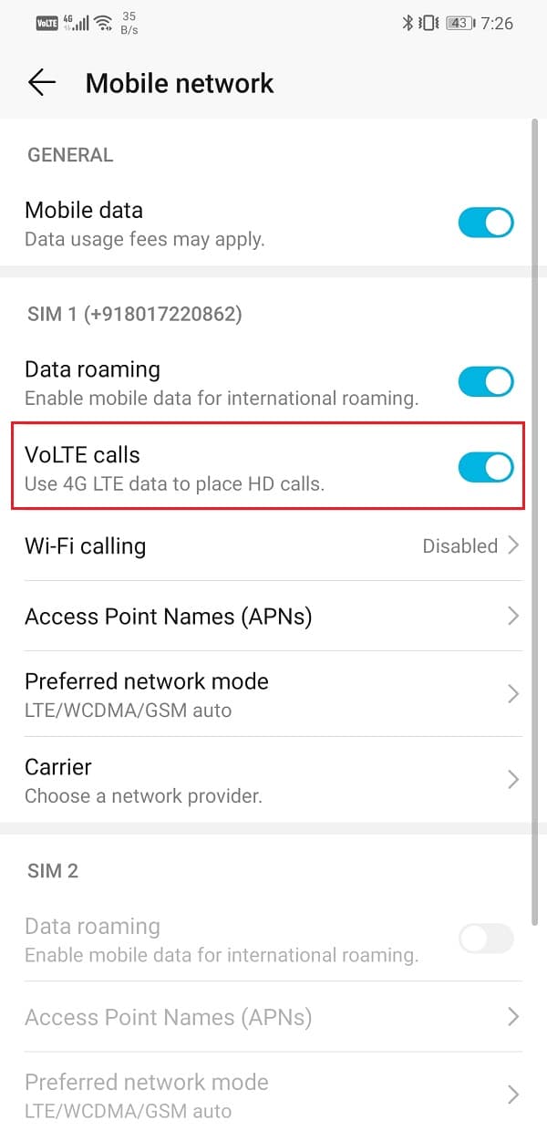 Llamadas VoLTE. Solucionar el problema de los episodios faltantes de Hulu