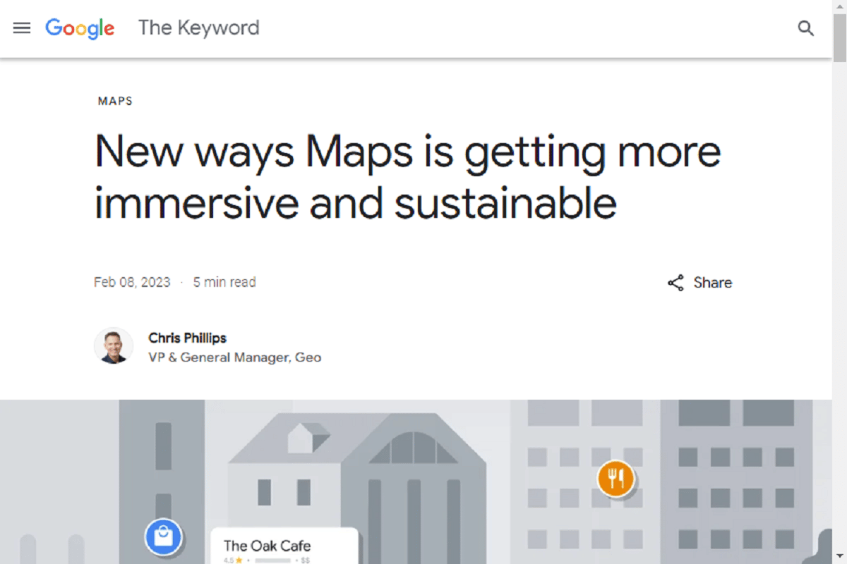 Google Maps lanza Immersive View en cinco ciudades