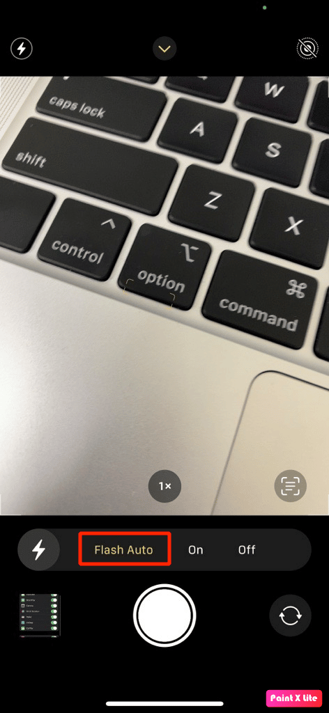 deshabilitar el flash automático |  reparar la cámara del iPhone que no funciona