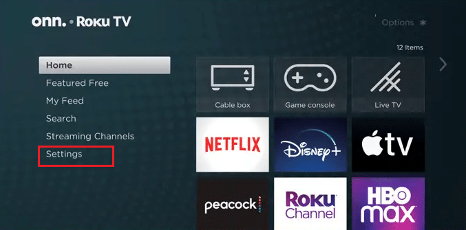 Seleccione Configuración