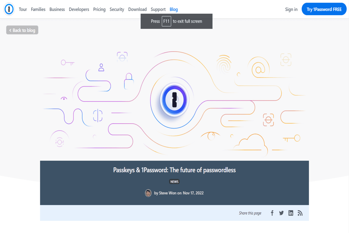 1Password está intentando cero contraseñas