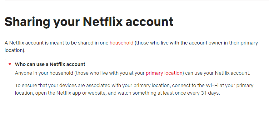Compartir su cuenta de Netflix