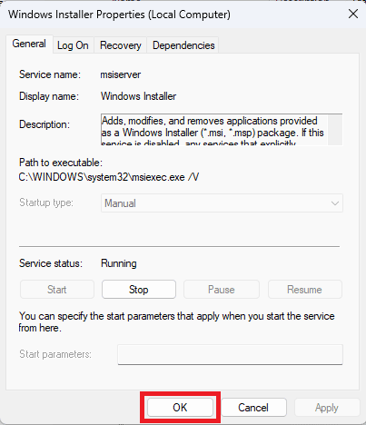 haga clic en Aceptar.  Repare el código de error 17 de Spotify en Windows 10