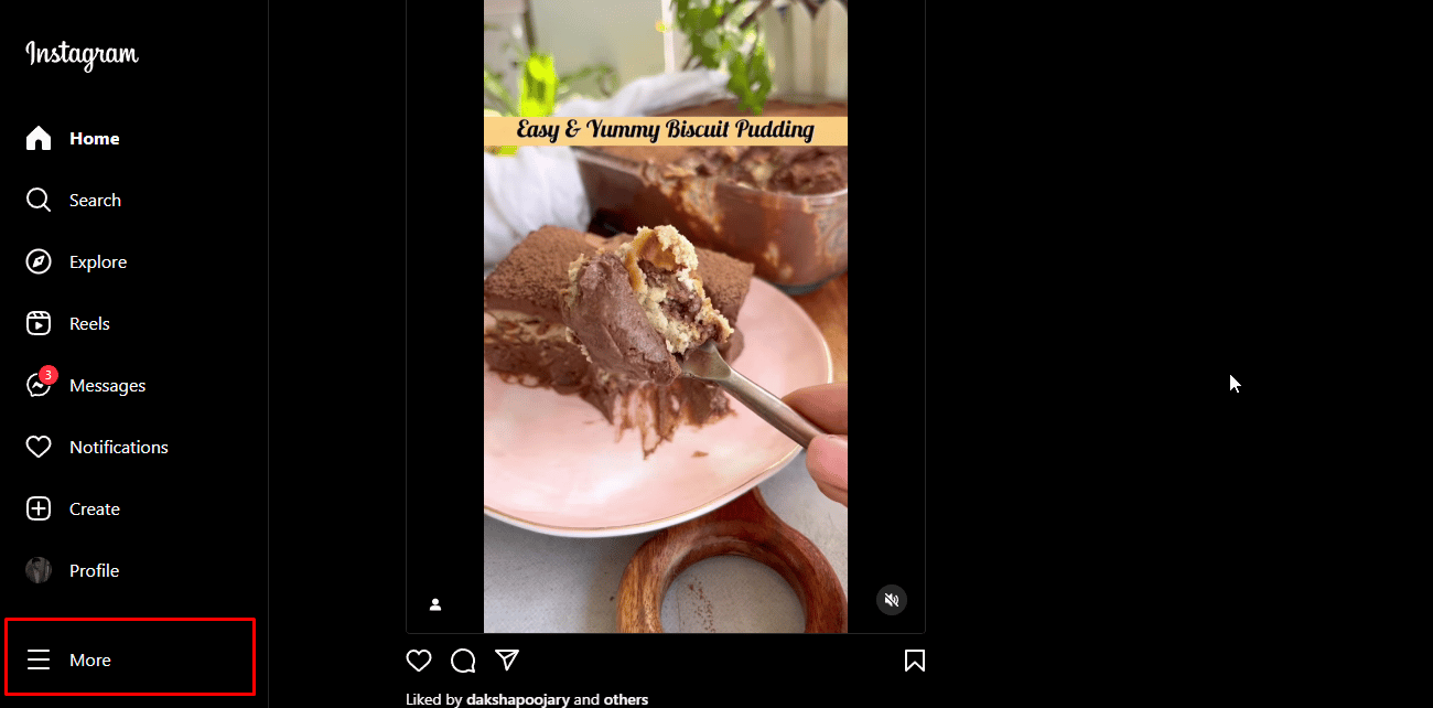 Haga clic en la opción Más en la esquina inferior izquierda de su pantalla.  |  Comprobador de edad de Instagram por eBuzzPro
