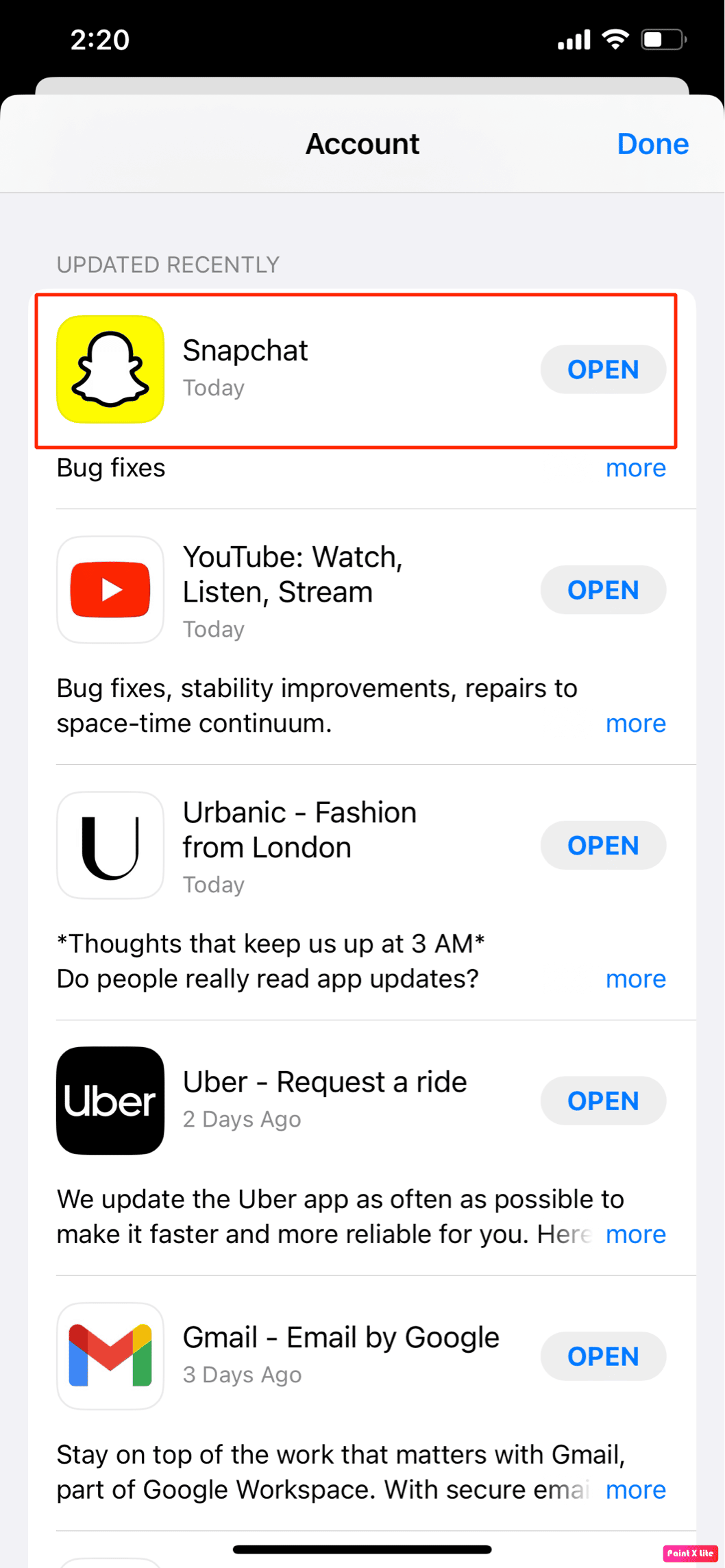toca la aplicación Snapchat |  Cómo arreglar los filtros de Snapchat que no funcionan en iPhone