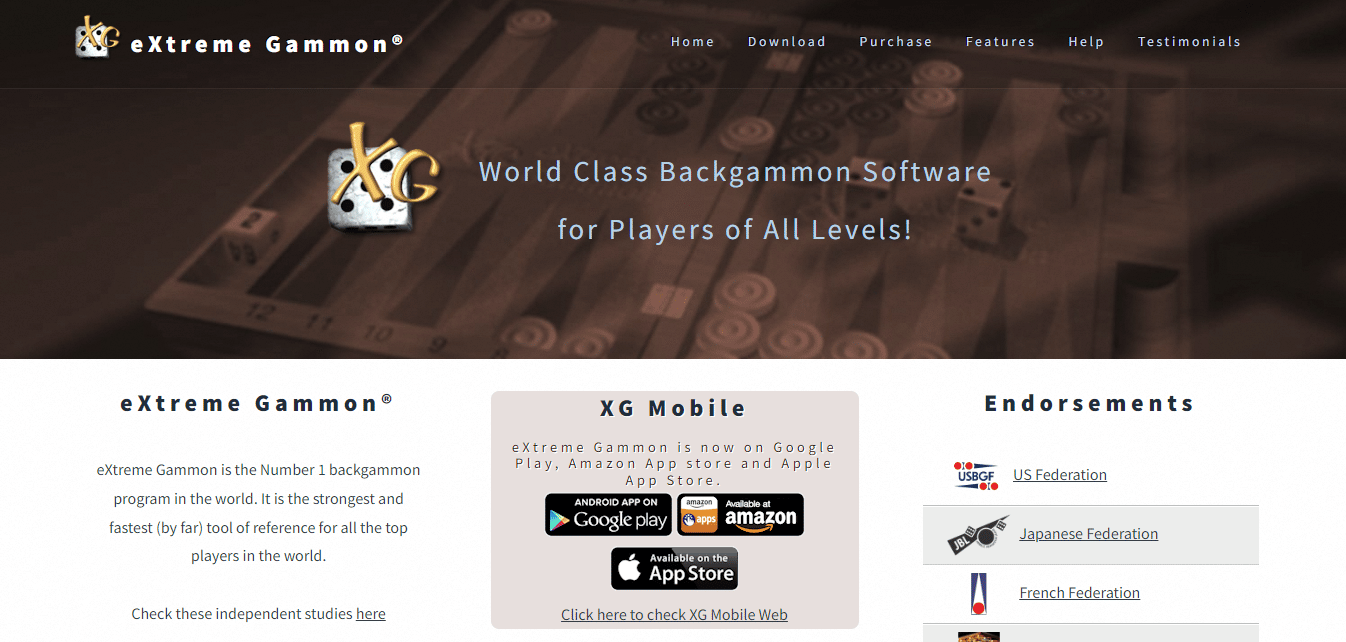 Página web de eXtreme Gammon.  Los 10 mejores sitios para jugar backgammon en línea 