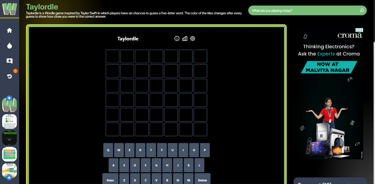 Una de las mejores alternativas es Taylordle Unlimited.