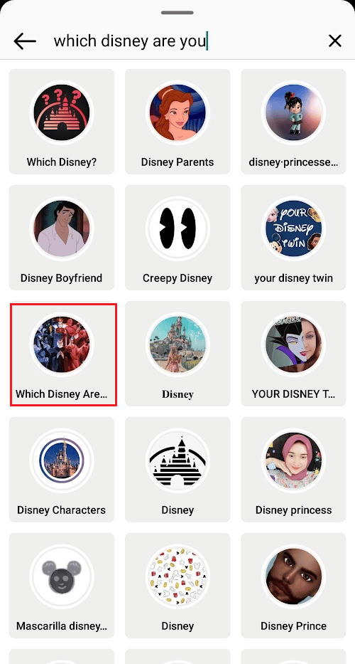 ¿Qué filtro de Instagram eres de Disney?