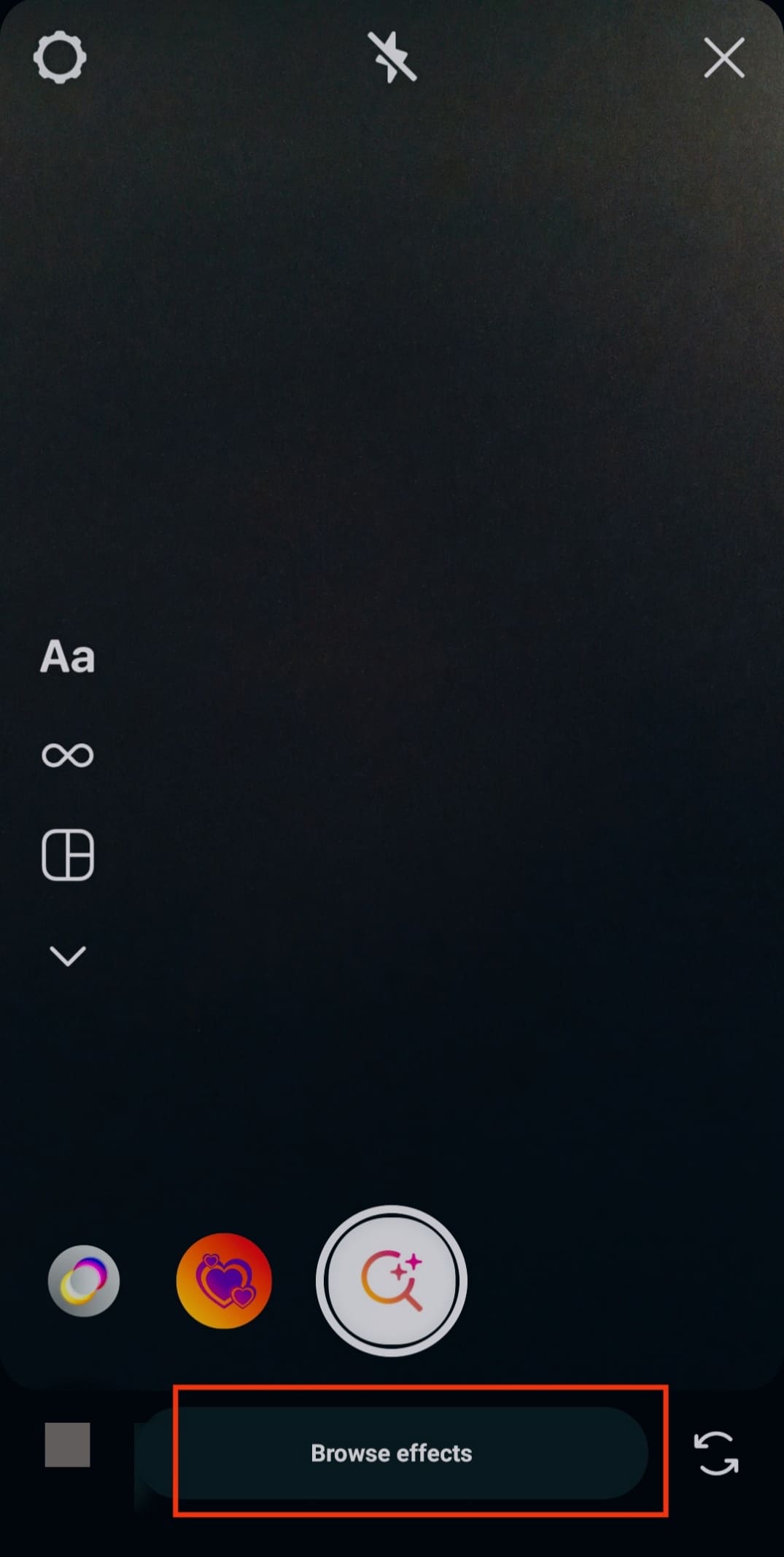Desliza el dedo hacia la izquierda y toca Examinar efectos