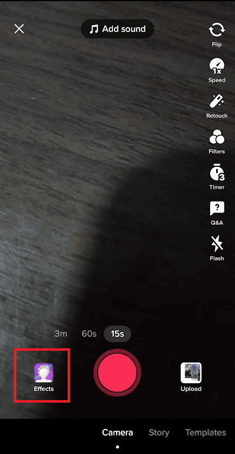 toque los efectos en tiktok |  agregue el filtro TikTok al video existente