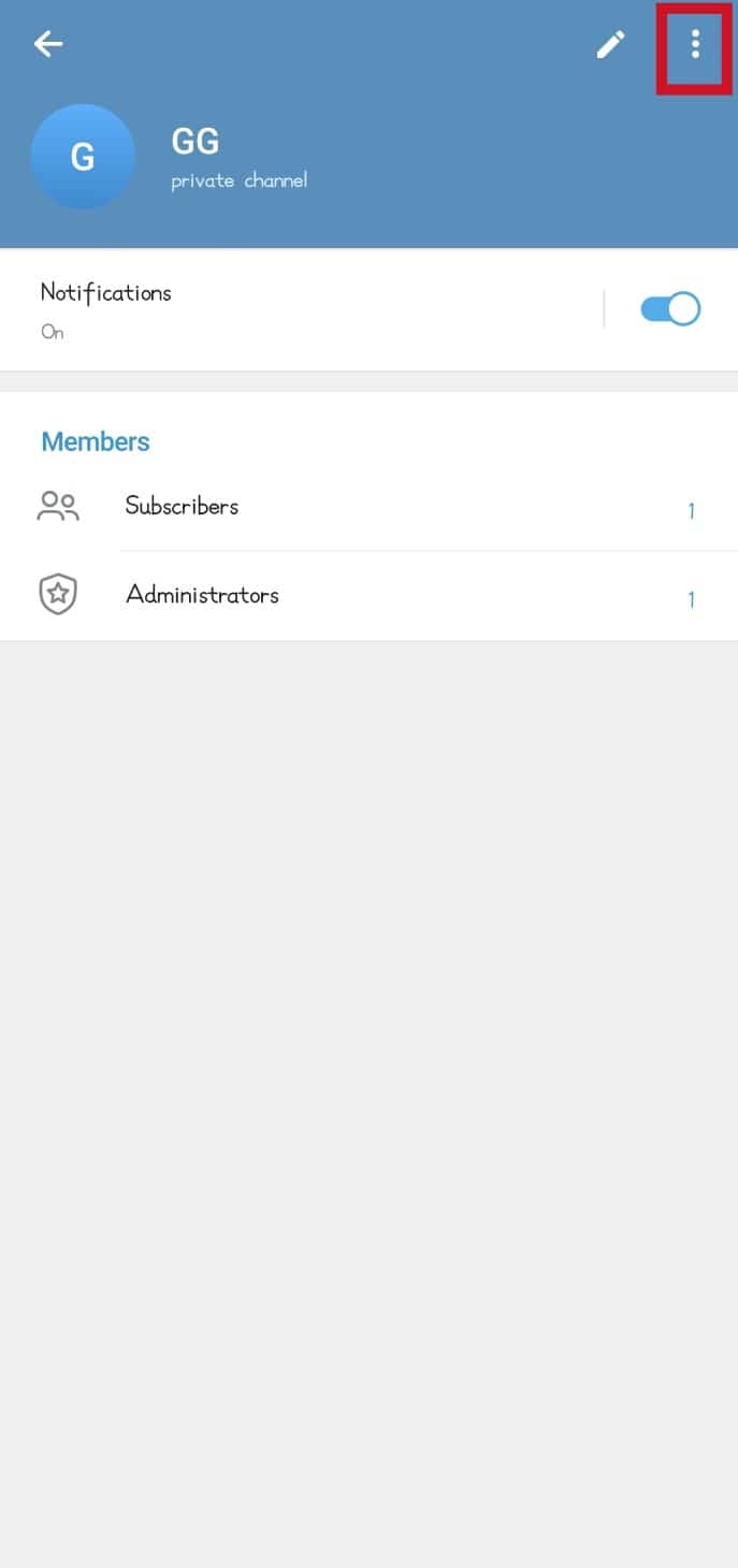 Pulsa sobre el icono de los tres puntos.  Cómo transmitir en vivo en Telegram